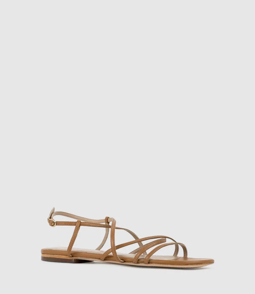 SERVILLE Strappy Sandal in Natural