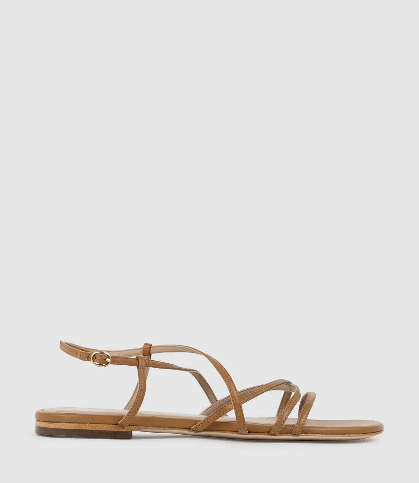 SERVILLE Strappy Sandal in Natural