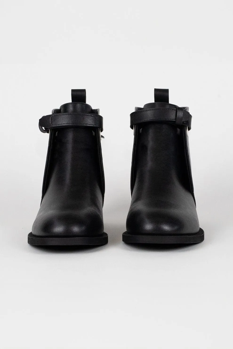 The Vegan Apple Leather Combat Boot | Black