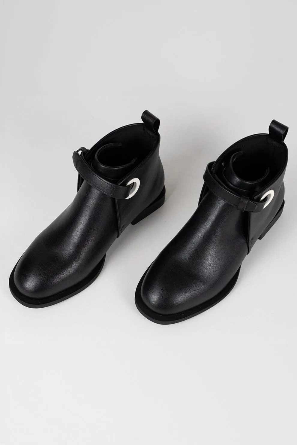 The Vegan Apple Leather Combat Boot | Black