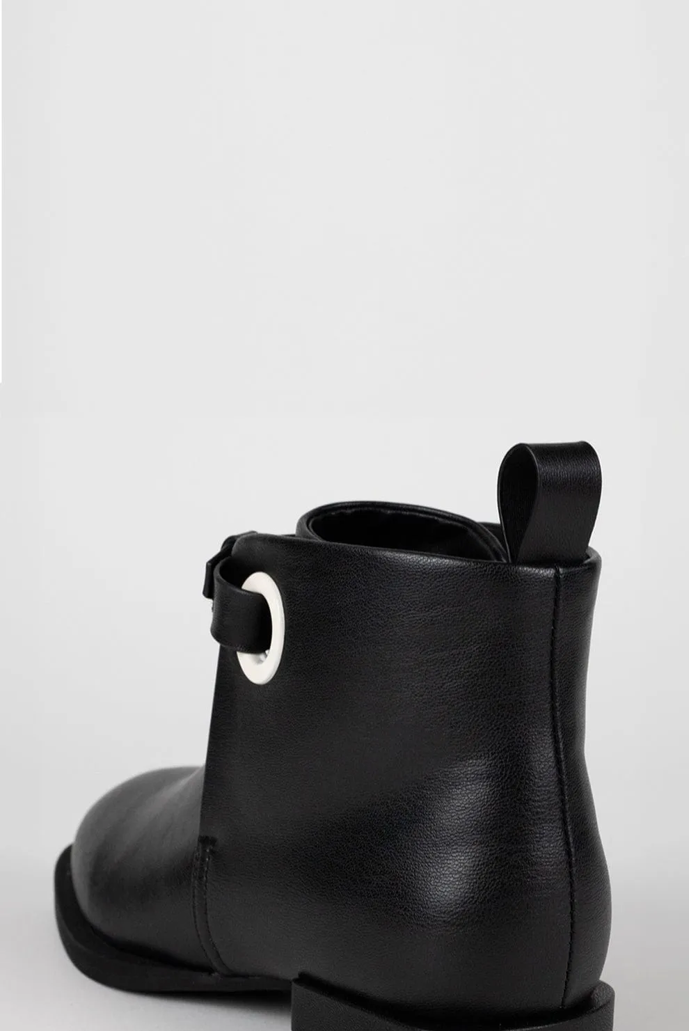 The Vegan Apple Leather Combat Boot | Black