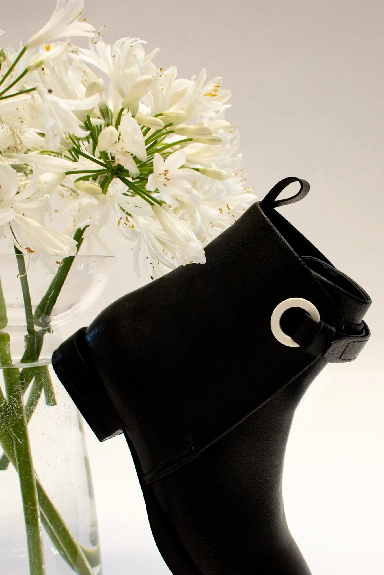 The Vegan Apple Leather Combat Boot | Black