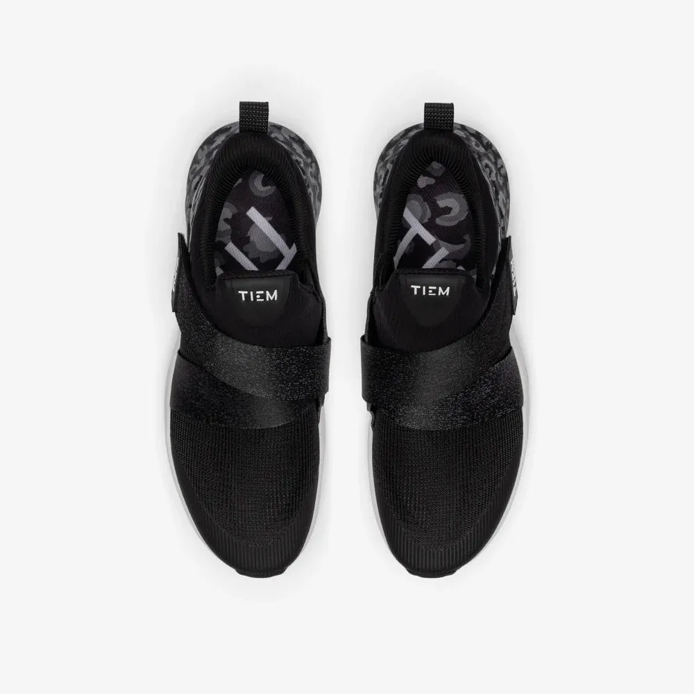 Tiem Lynx Cycling shoes - Black Leopard