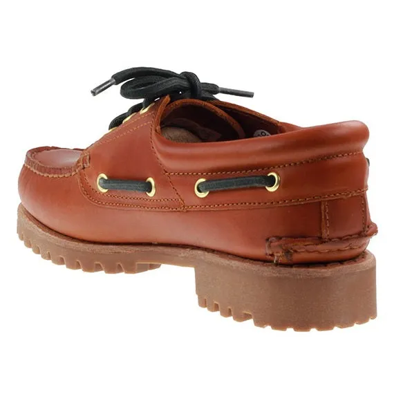 Timberland Boots Mens Authentic 3 Eye Classic Lug Brown Full Grain