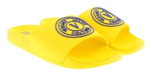 Versace Jeans Couture Yellow V Medallion Logo Pool Slide-