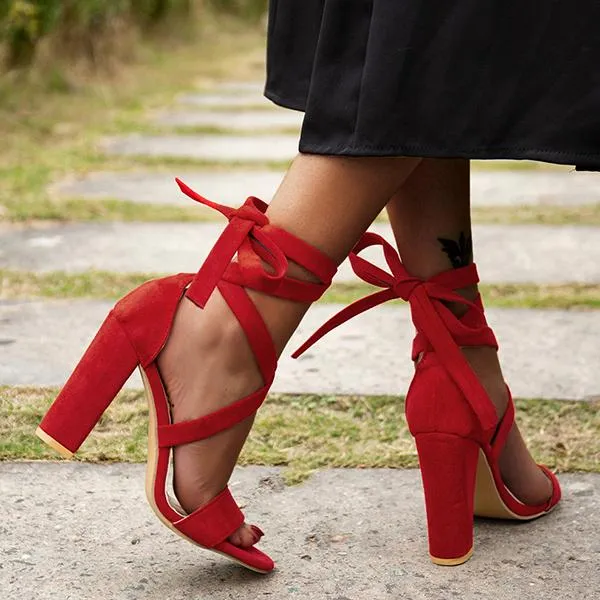 Women's Fashion Cross Strap Dress Sandals 88157684S