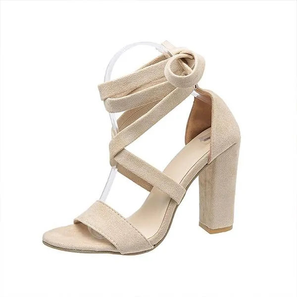 Women's Fashion Cross Strap Dress Sandals 88157684S