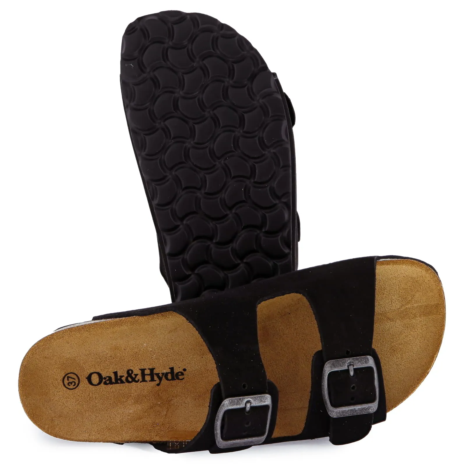 Womens Malaga Mid Platform Slide Sandals - Black
