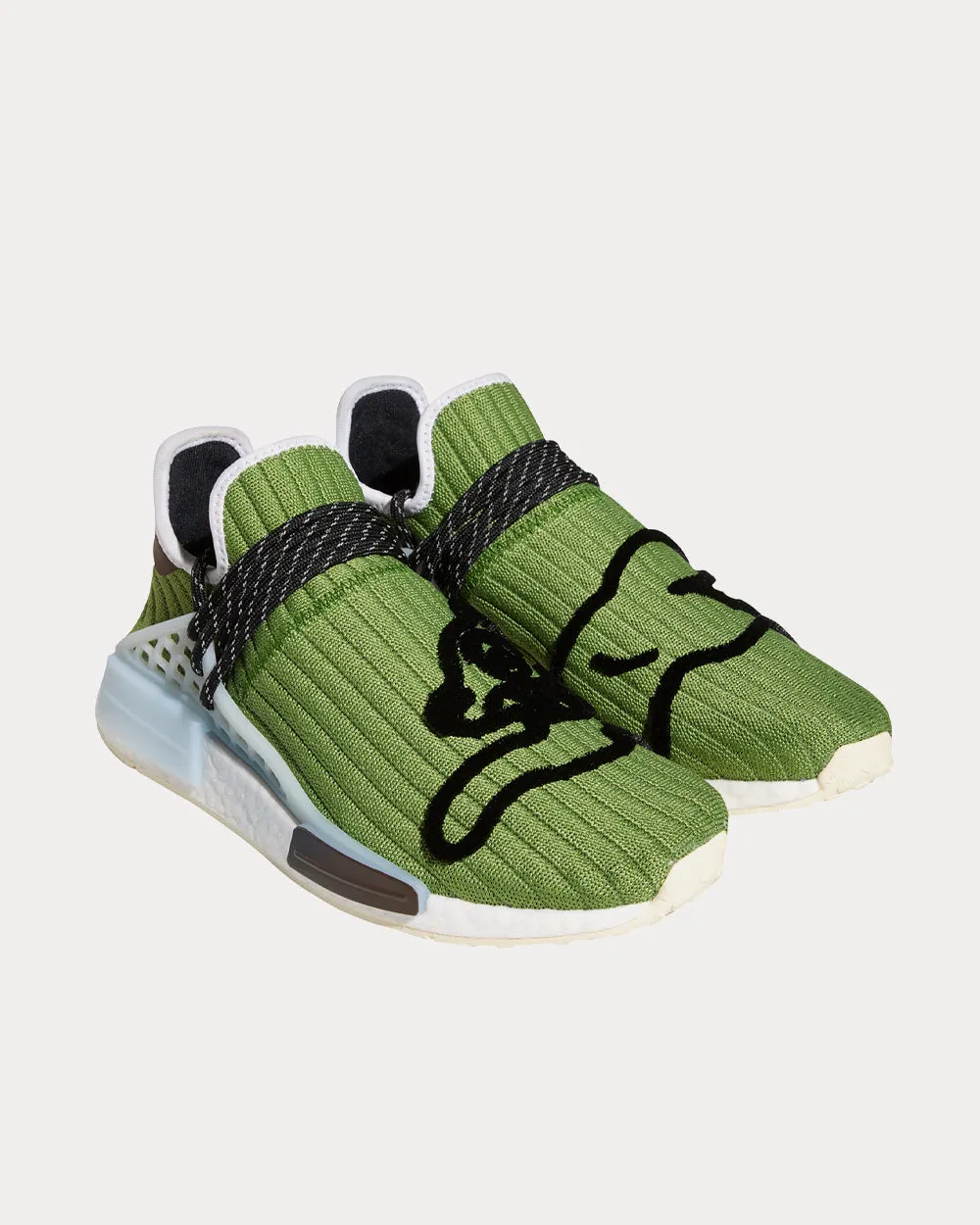 x BBC HU NMD Green Slip On Sneakers