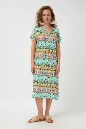 Zaira Dress - Turquoise